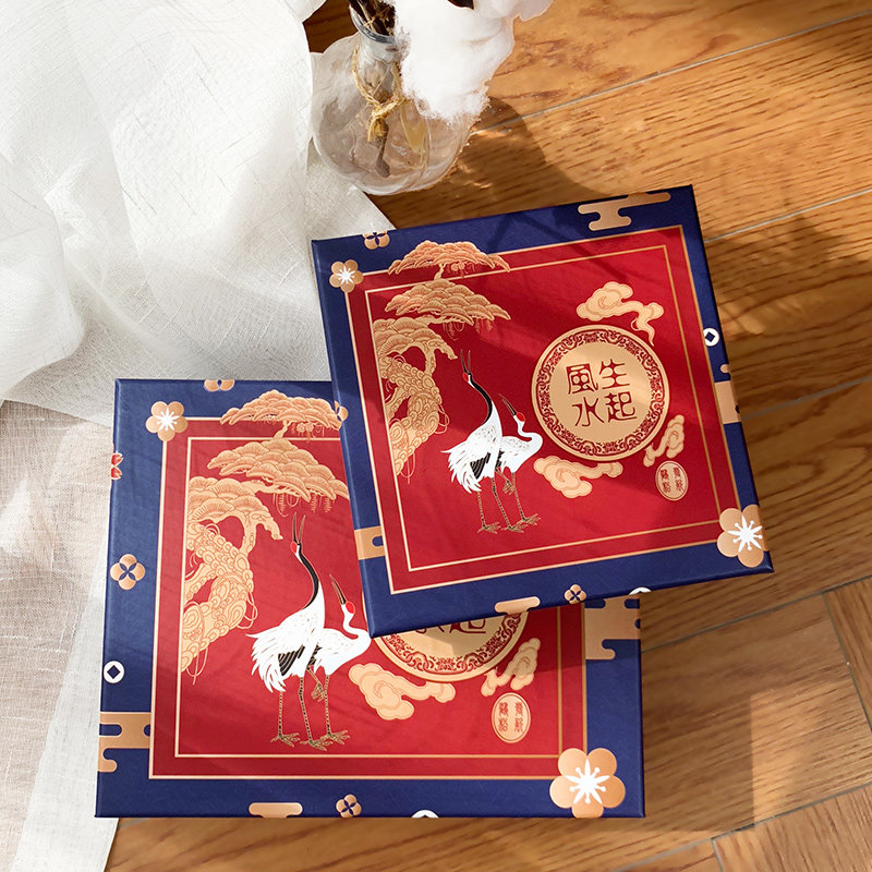 复古中国国风礼品盒大号生日礼物男包包装盒结婚糖盒