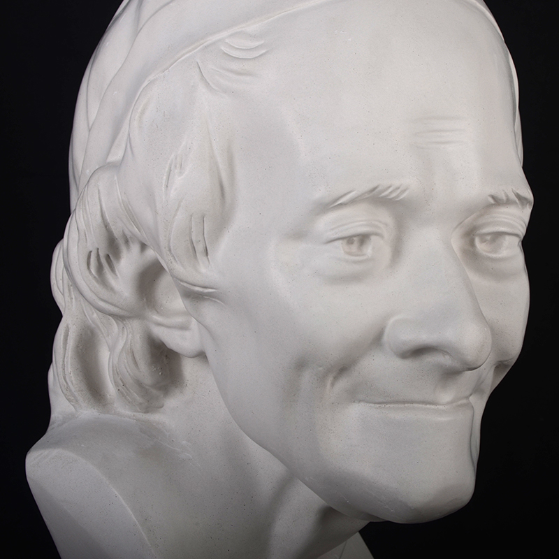 伏尔泰石膏头像52cm美术生素描写生专用教具静物素描雕塑雕像模型模具