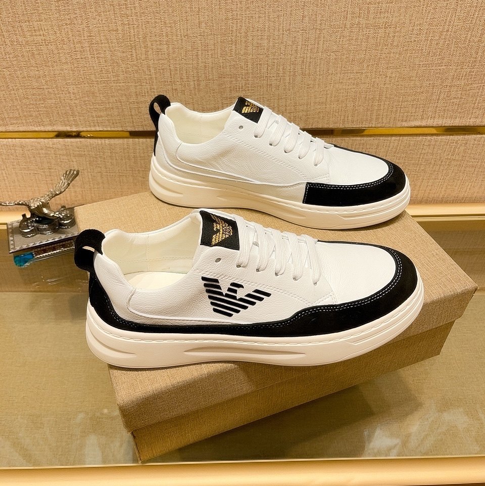 2022利登阿玛尼男鞋真皮休闲鞋春夏新款小白鞋百搭潮流板鞋运动鞋