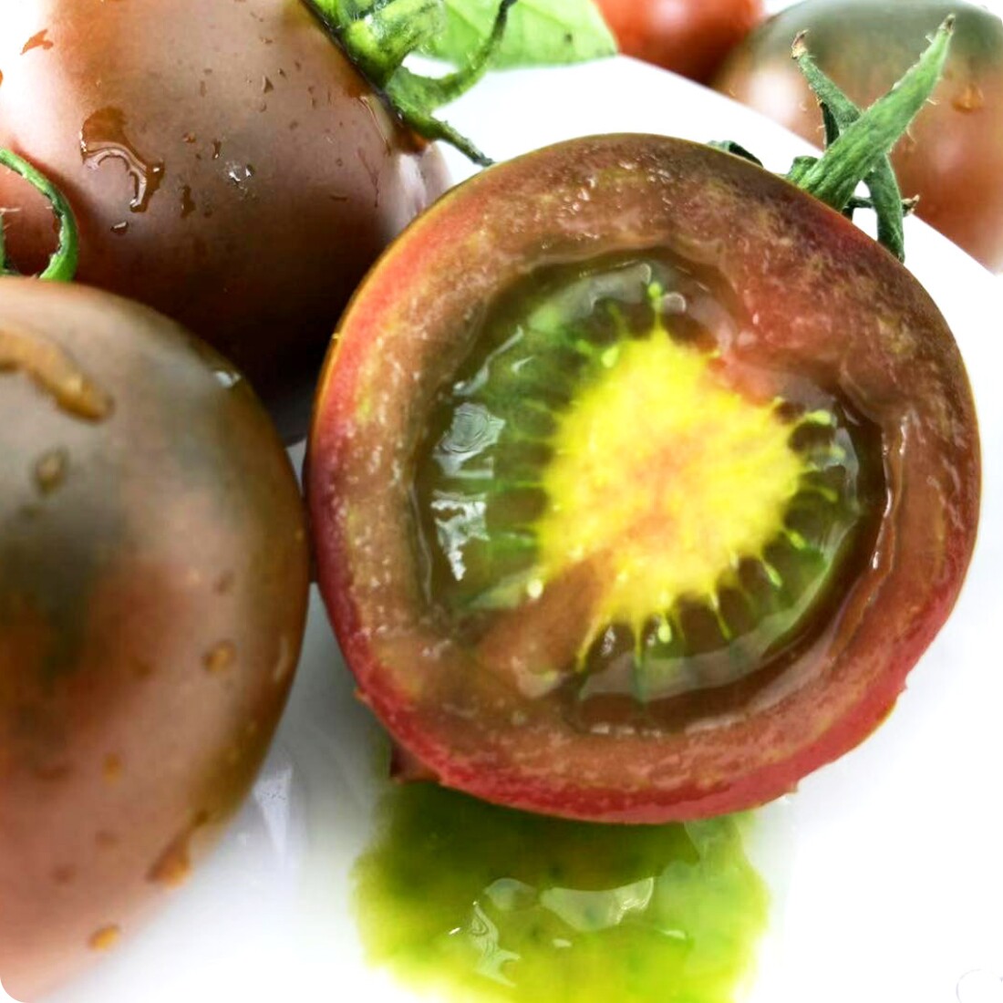 盘锦碱地紫宝宝石柿子黑珍珠现摘农家铁油西红柿其它