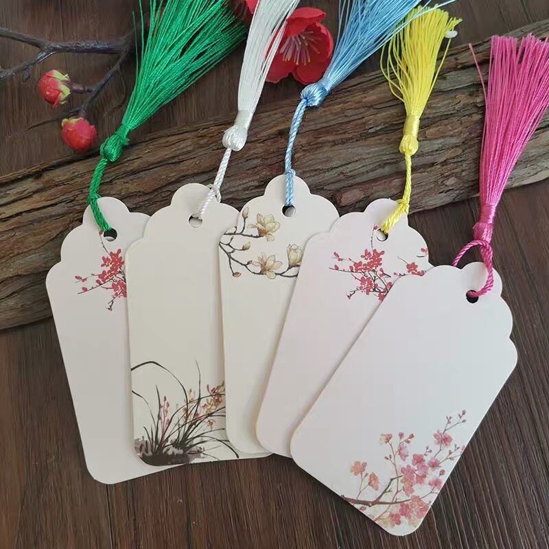 古典包可唯美可悬挂纸质硬纸网红学生空白小楷书签