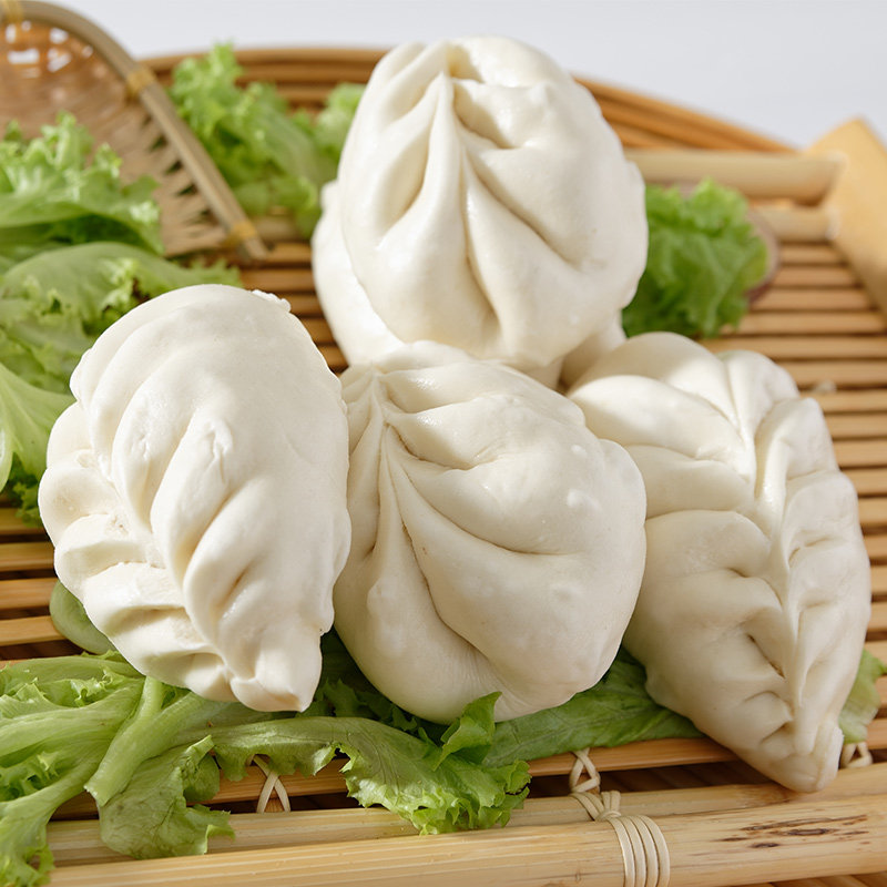 豌豆面食面点早餐营养馒头五谷杂粮农家黄包子山东包点