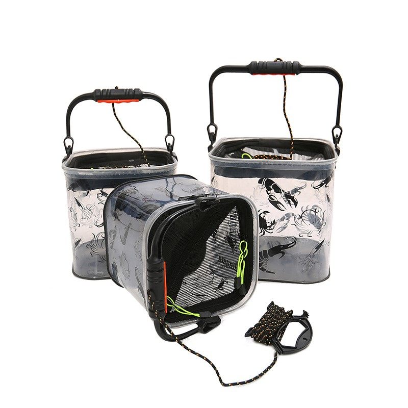新款加厚eva打水水桶渔具可折叠装鱼桶钓鱼活鱼打水桶
