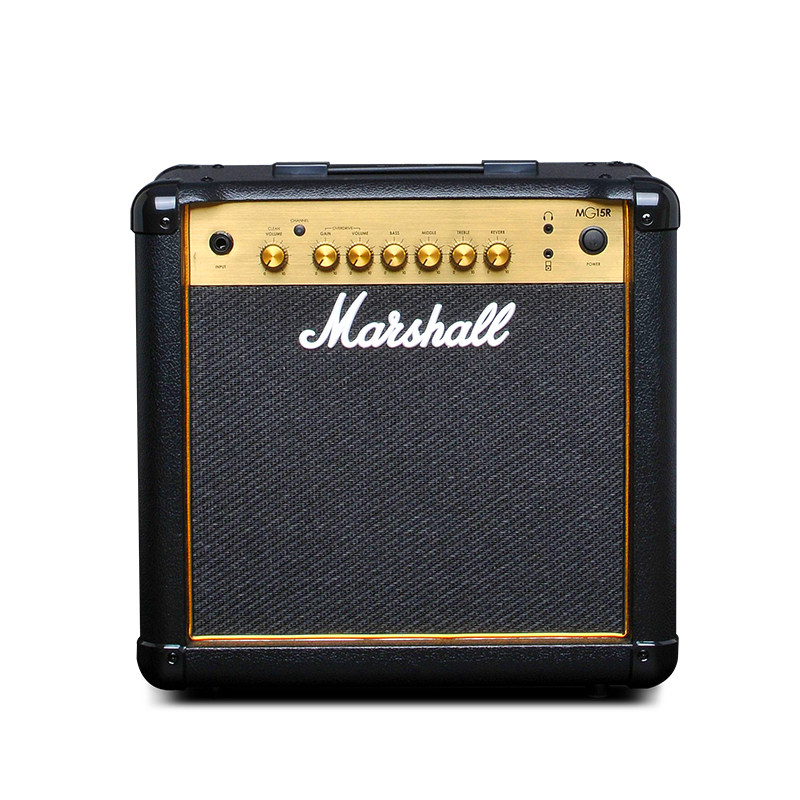 marshall马歇尔电吉他音箱mg15r马勺原声失真音响英国正品带混响