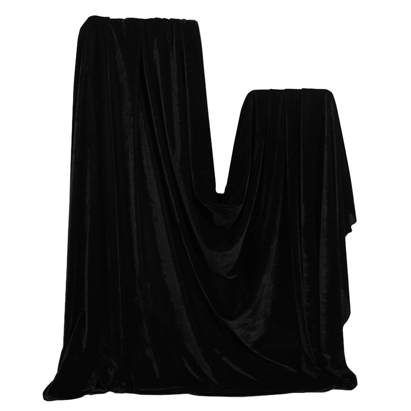 布料黑色直播绒布拍照反光背景拍摄布拍摄吸光海绵垫