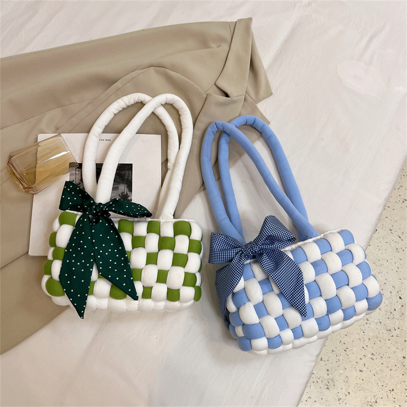 材料棋盘格手工编织包包diy包粗冰岛网格自制通用款女包