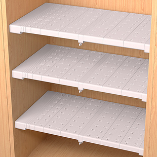 衣柜内分层可伸缩收纳隔板宿舍隔断橱柜隔层厨房置物架柜子分隔板