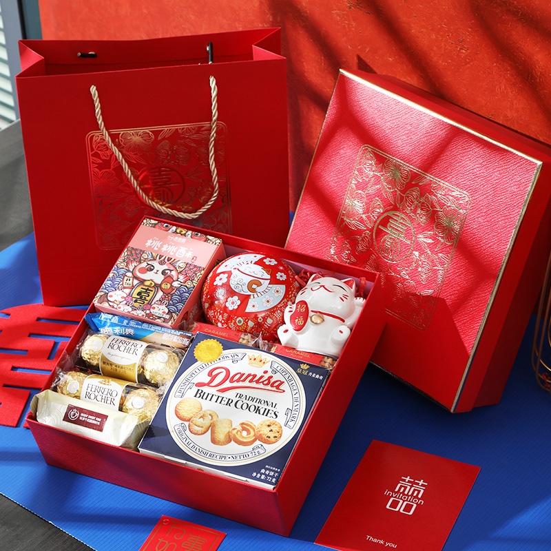 结婚喜糖成品含糖礼盒盒装婚礼订婚高端伴手喜糖