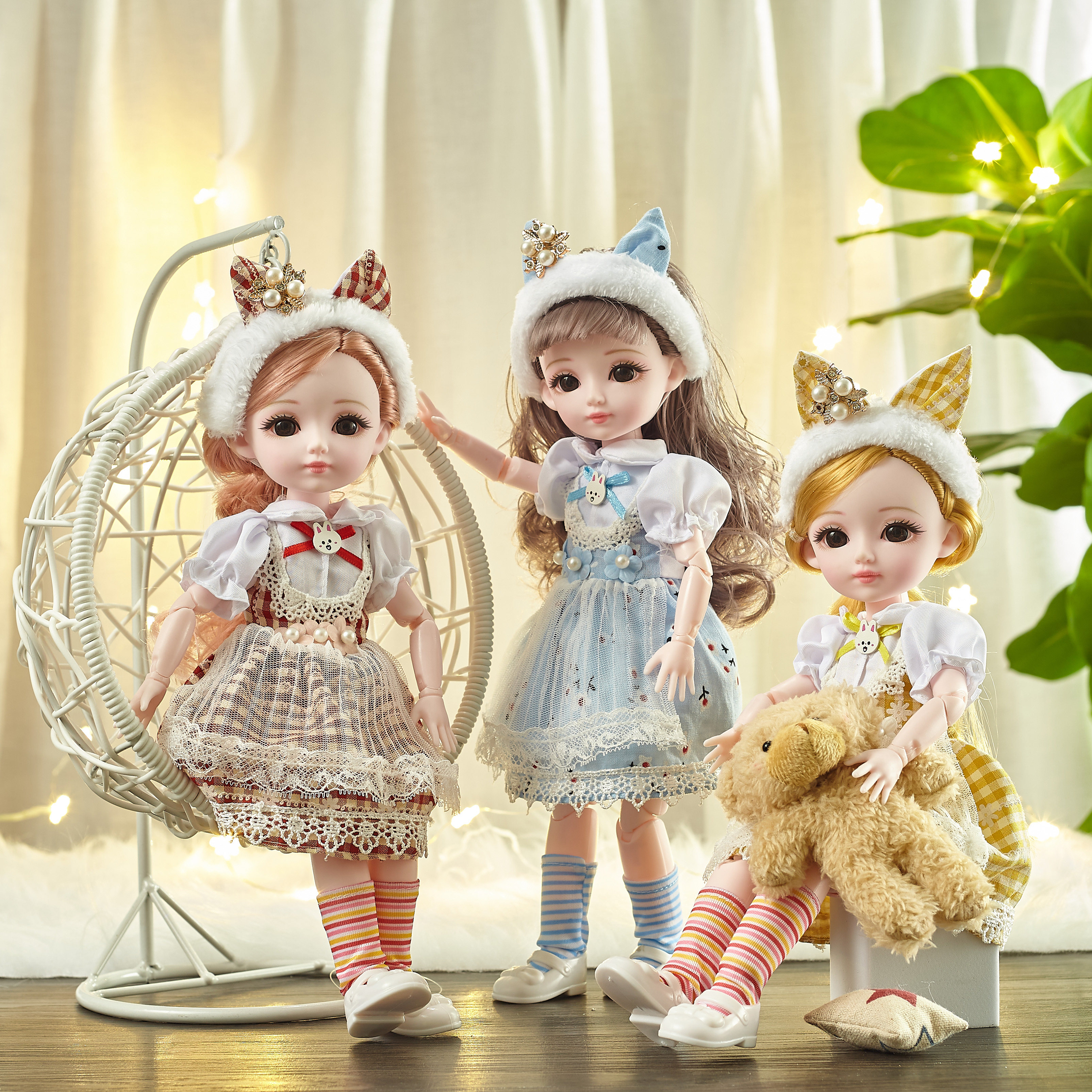 厘米大号bjd芭比娃娃换装套装洛丽塔女孩生日礼物娃娃