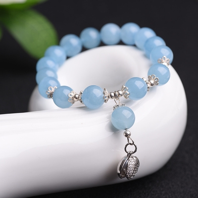 香蜜沉沉如霜润玉小鱼仙倌同款罗云熙海蓝宝手串手链