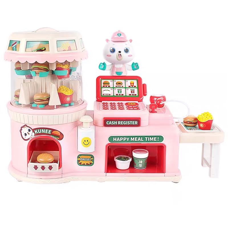 儿童益智小伶过家家超市收银机仿真玩具便利店女孩男孩生日礼物