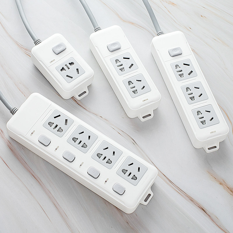 16a插线板大功率空调插座专用16安大三孔开关插排插板带线延长线