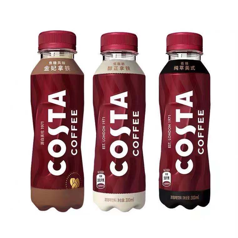 咖啡costa15瓶整箱低糖低脂即饮摩卡金妃醇正即饮咖啡