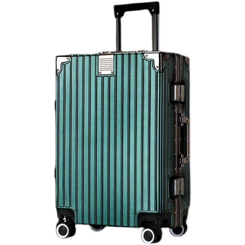 正品稻草人白色箱子行李箱拉杆箱20寸登机密码旅行男24大容量28铝