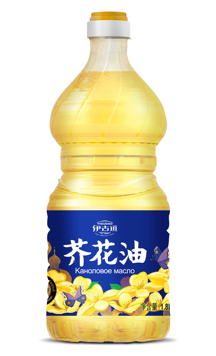 伊古道芥花油18l菜籽油低芥酸俄罗斯进口芥花籽油物理压榨食用油