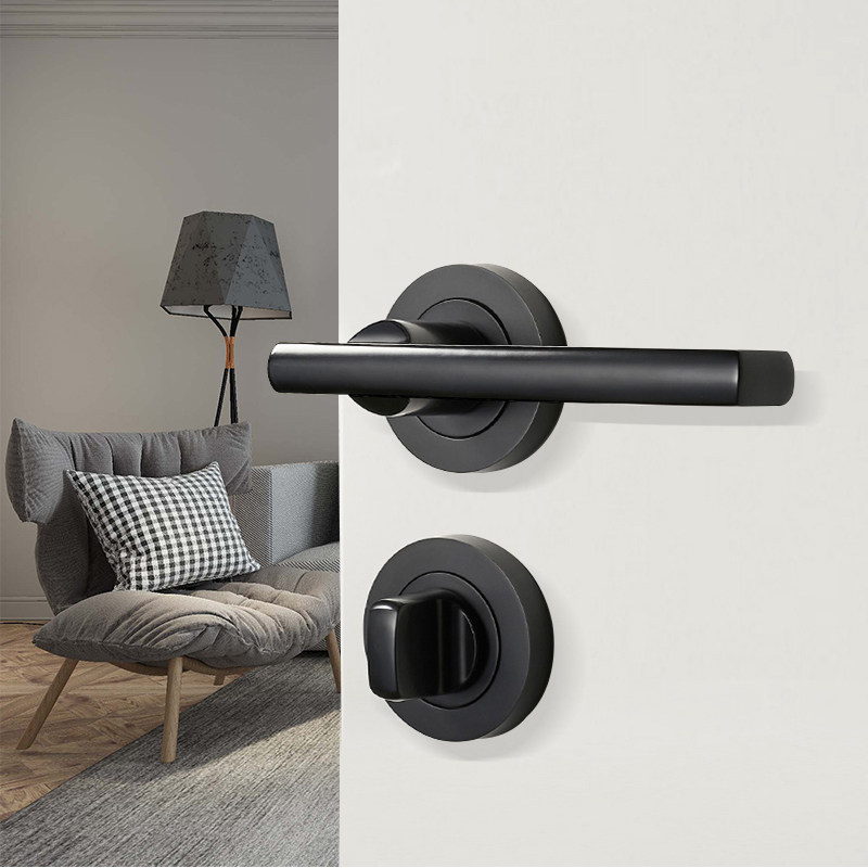 隐形门锁单面锁暗门把手拉手卧室金色室内隐藏机械门锁