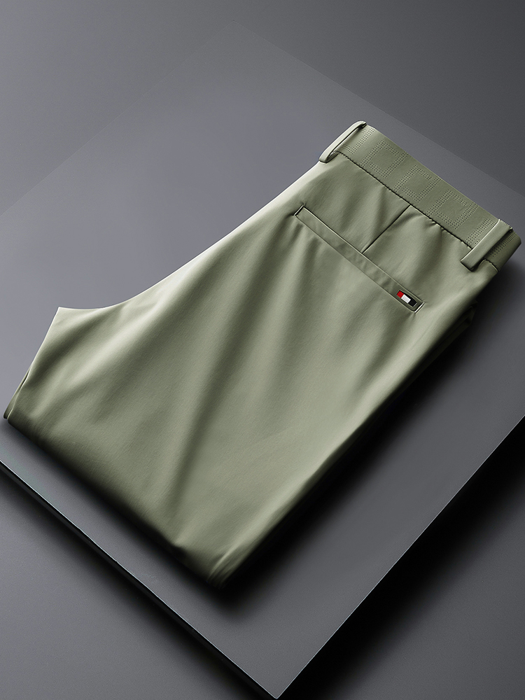 休闲西裤男夏季2022新款免烫抗皱青年男士修身时尚小直筒长裤子潮