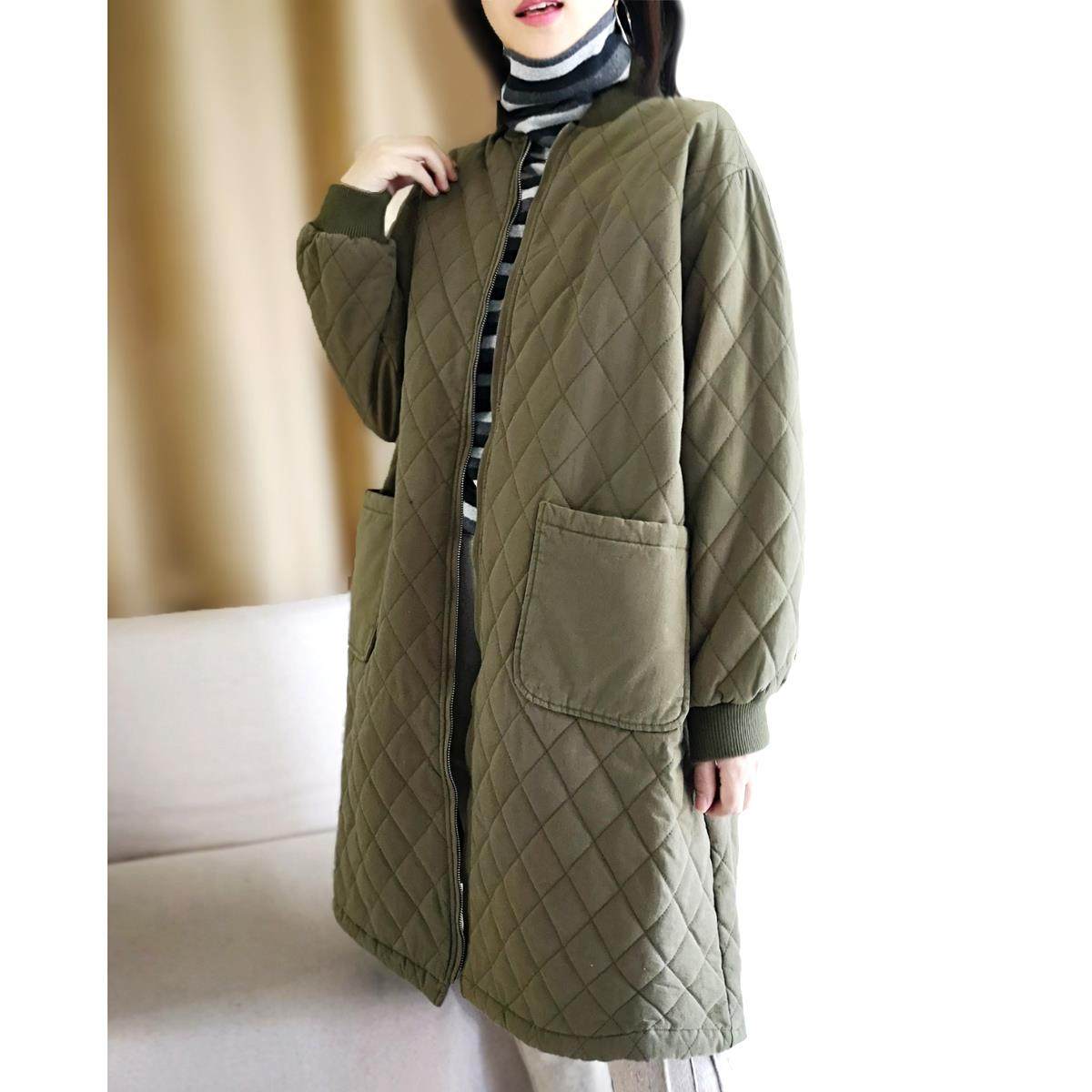 加厚加绒棉衣女秋冬装2020新款棉服宽松韩版大棉衣