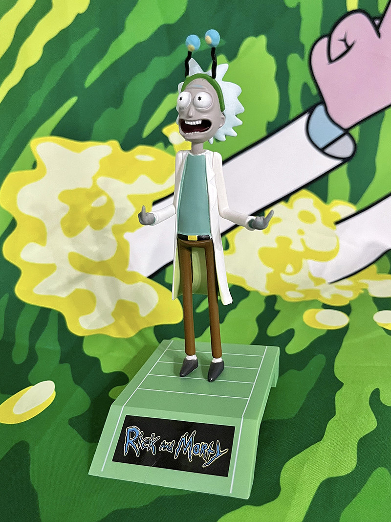 奇妙商店瑞克莫蒂rickandmorty中指手办模型摆件