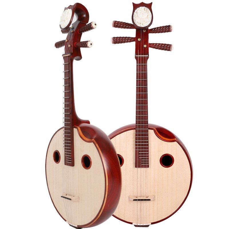 乐器中阮红木花梨初学者入门民族弹拨专业演出阮