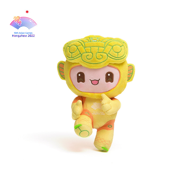 亚运会吉祥物毛绒玩具创意公仔玩偶套装儿童礼物创意