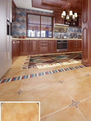 复古地角室内仿古地美600x60艺术板砖北欧瓷砖欧式装修客厅通体砖