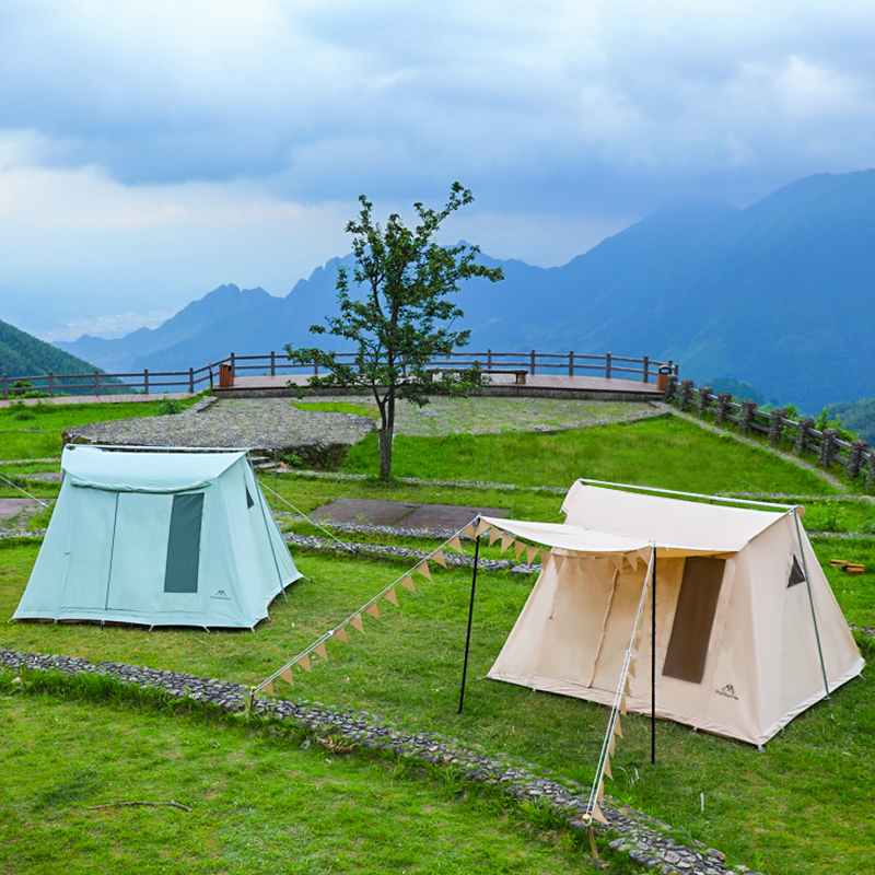 Mounthiker山之客 户外露营春日帐篷复古多人棉布春帐豪华野营