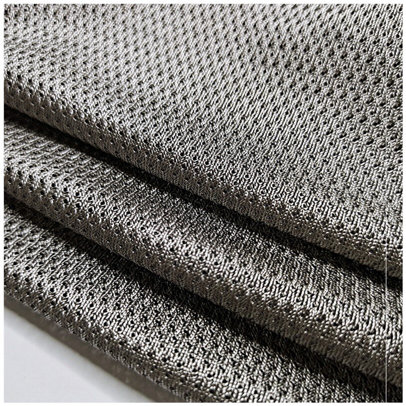 新品加厚网布纤维针织面料防辐射布料防护服窗帘透气功能性面料