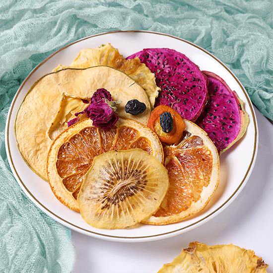 果茶一发四花柠檬山楂果粒冻干冲泡水果冰糖冻干速溶水果块茶