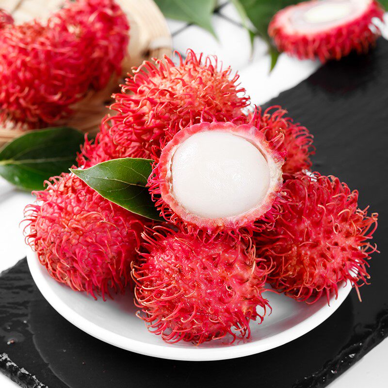 越南特产热带罐头荔枝毛荔枝红毛水果礼品袋