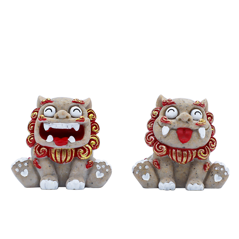 禧狮祈福迷你版风狮爷石敢当摆件开运摆件