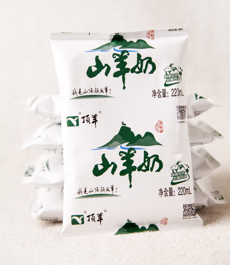 新日期顶羊羊奶新鲜羊奶乐枕纯羊奶220mlx12袋儿童营养奶羊奶