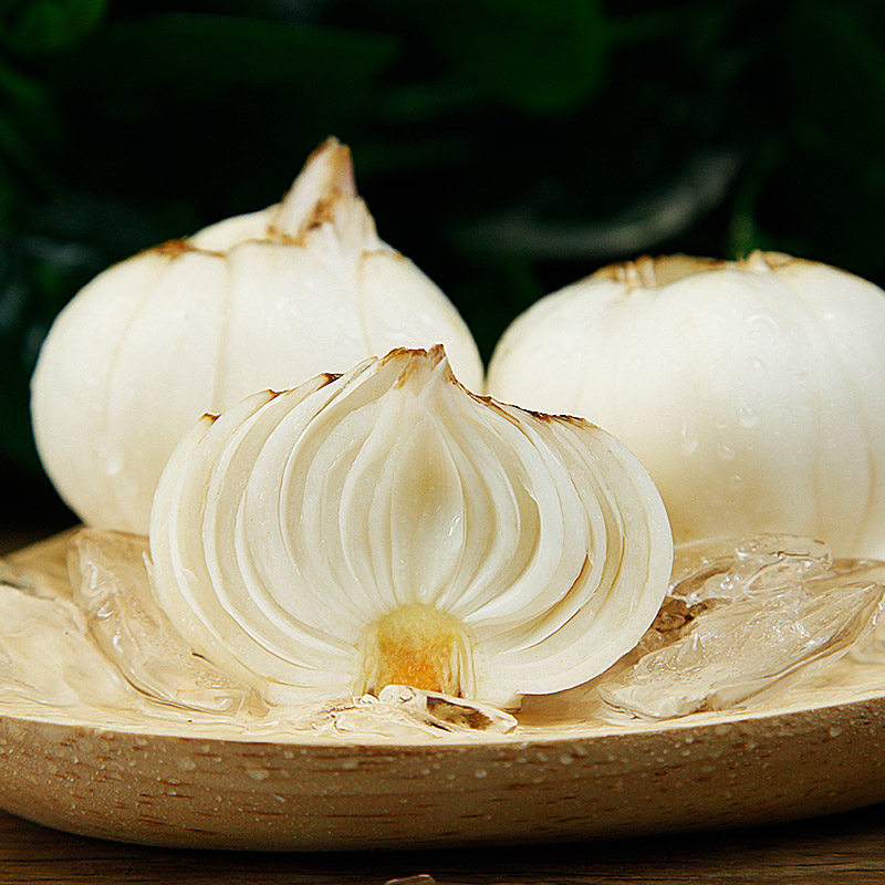 甘肃兰州百合新鲜食用百合500g真空袋四头皇生甜白挖特产级非干货
