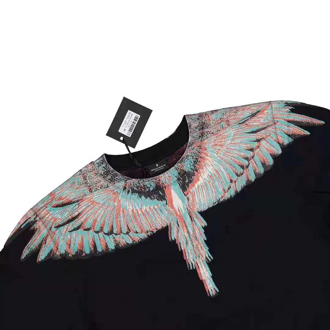 潮牌marceloburlon马塞洛布隆mb幻影翅膀男女女同卫衣