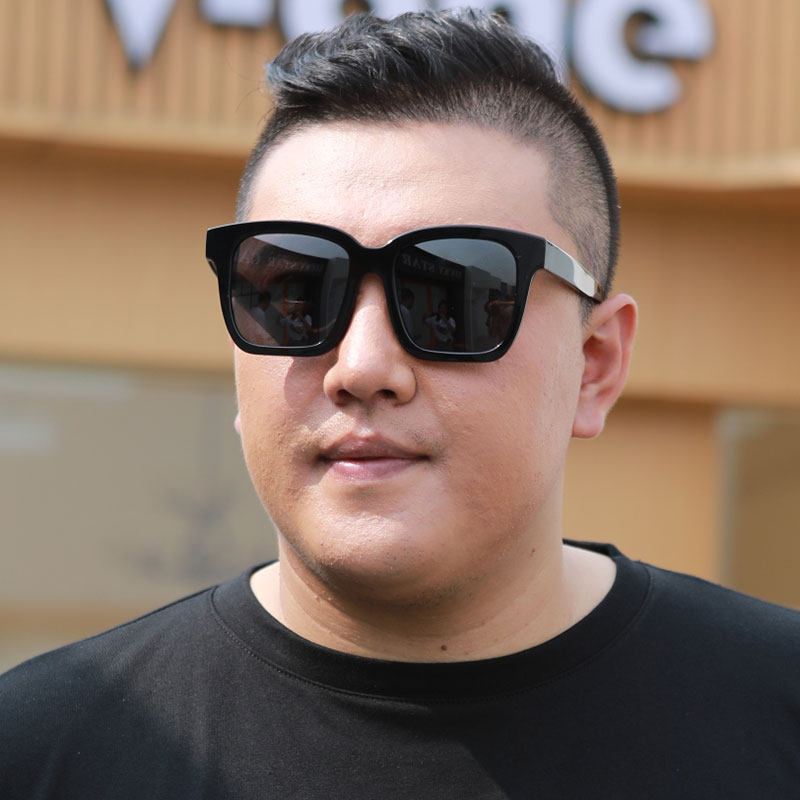 胖子太阳镜大号大脸方形墨镜开车圆脸超大框胖人太阳眼镜