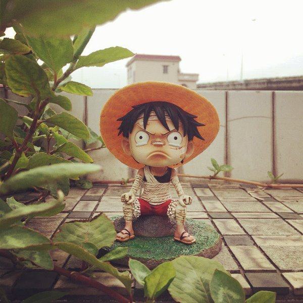 精品手办路飞绷带海贼王动漫礼物祖国生日gk手办