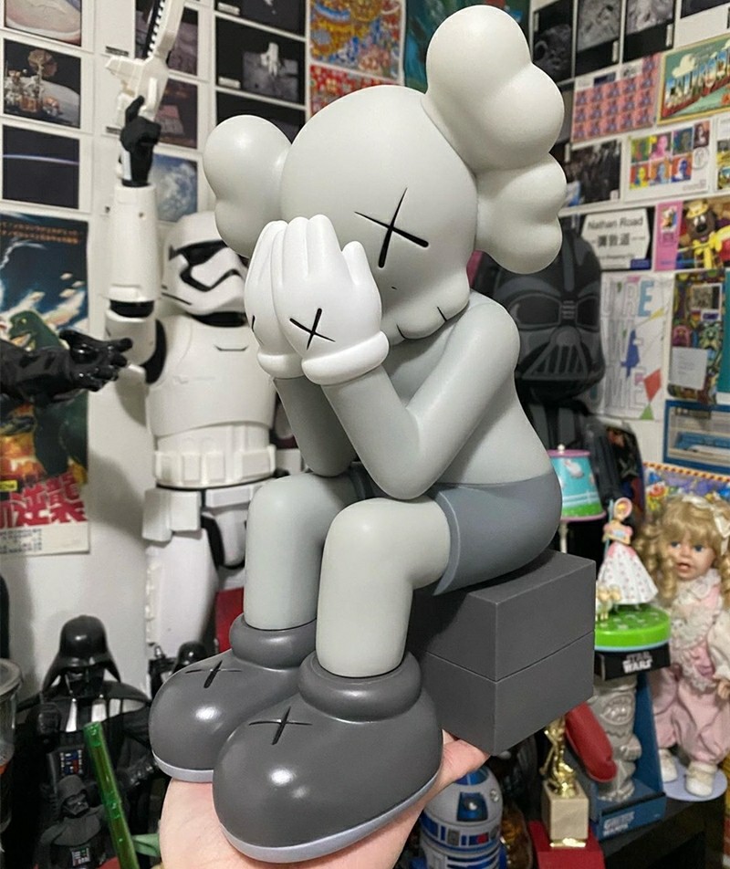 mandkaws公仔坐姿限量台北芝麻街潮玩玩偶手办潮玩盲盒