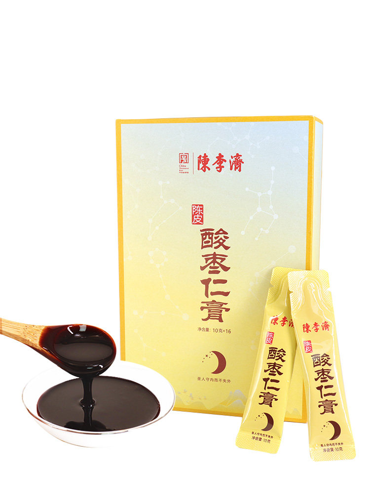 陈李济陈皮酸枣仁膏复方蜂蜜枸杞茯苓百合草本膏养生膏酸枣仁茶