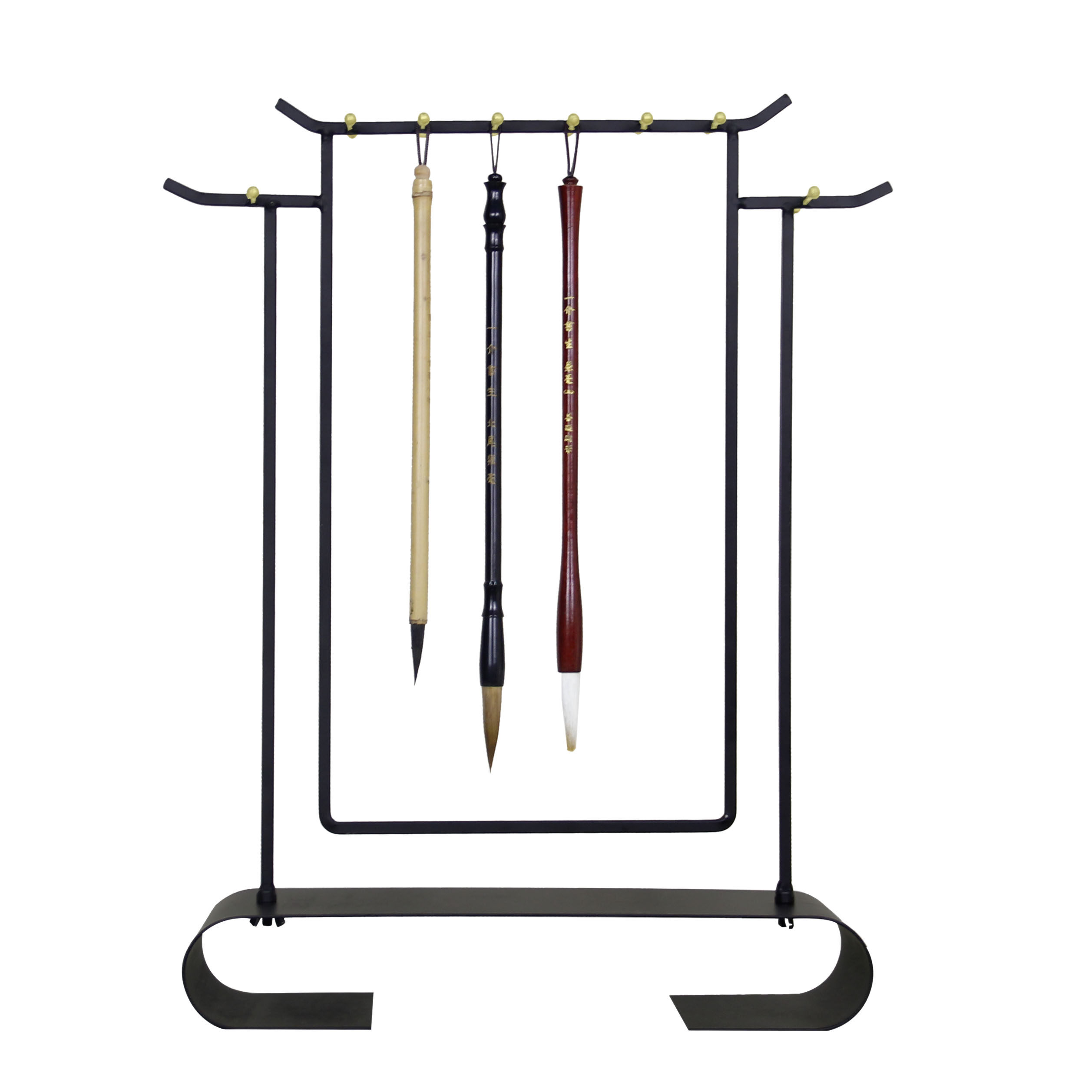 笔架毛笔现代中式新中式挂架16针文昌一介书生简约笔挂