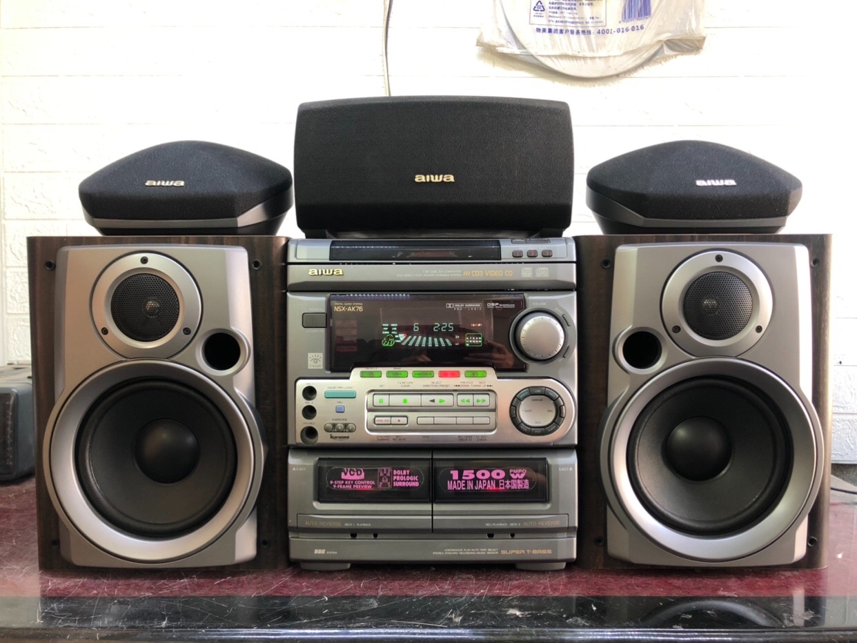 日本原装爱华组合音响nsxak76可做电脑音箱成色组合音响