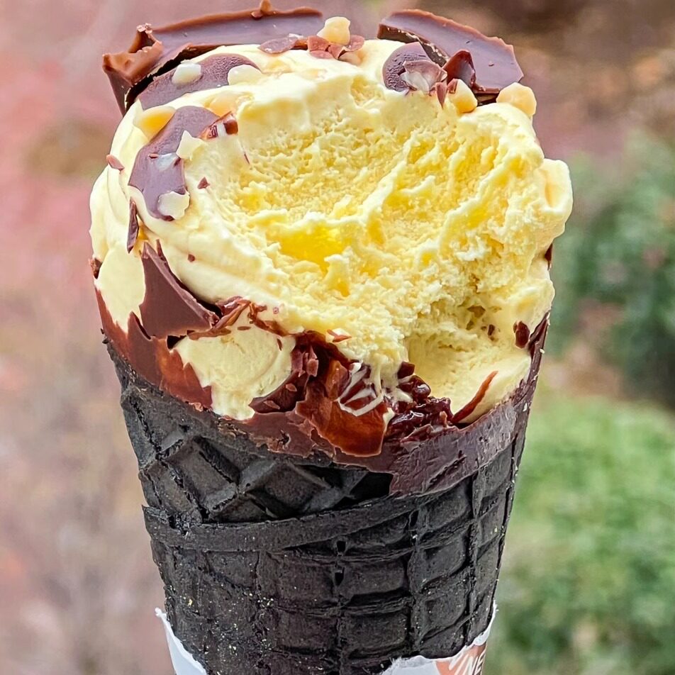 国货九头牛咖啡棉花糖香草香草蜜蜜瓜奶茶脆筒网红冰淇淋