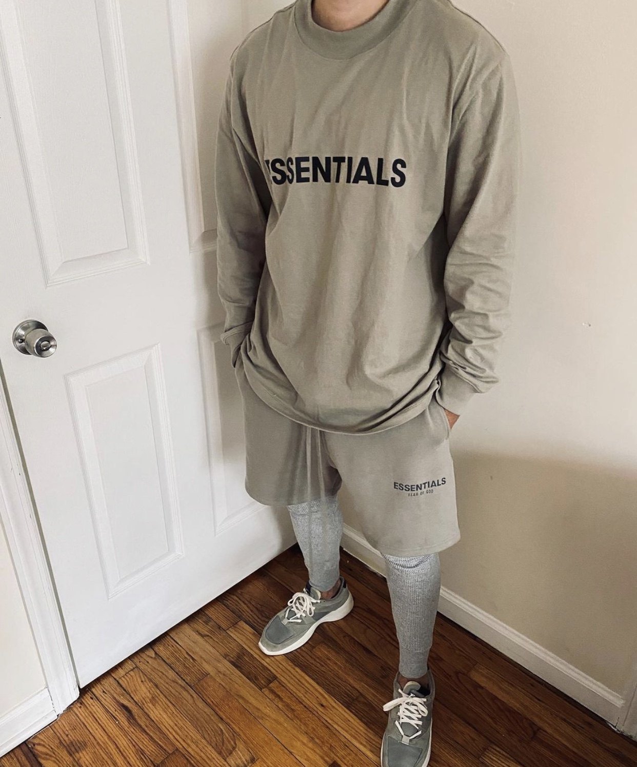 fogfearofgod复线essentials新款字母抽绳短裤休闲裤