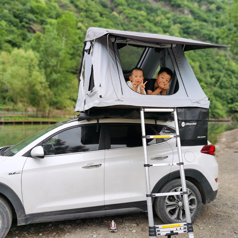 柏拉途playdo户外SUV轿车折叠式大天窗mini车顶车载帐篷防风防雨