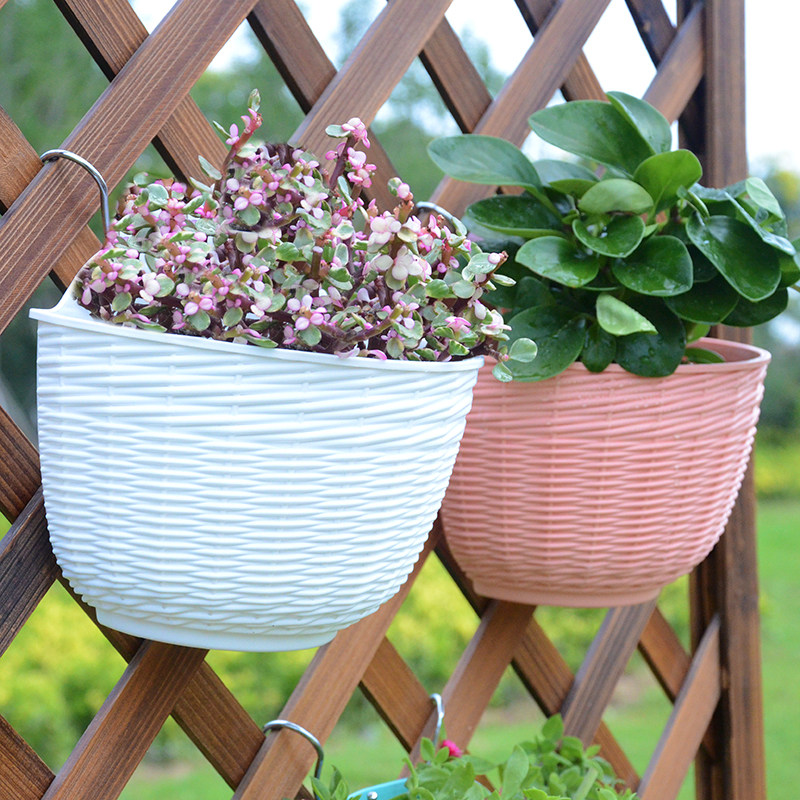 花盆墙壁壁挂吊兰创意墙上挂壁绿萝塑料悬挂花盆