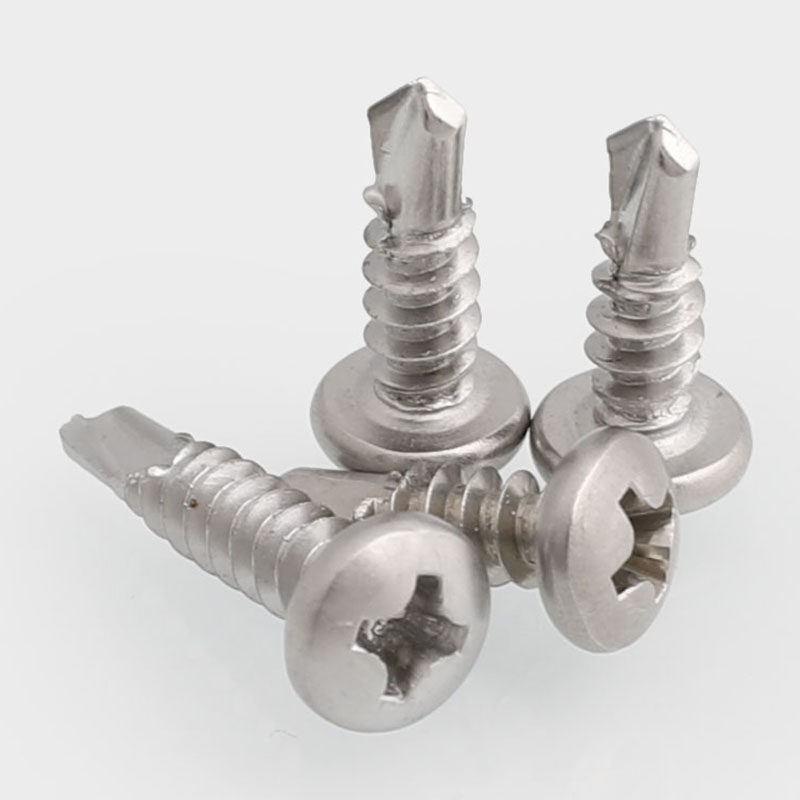 5m6.3不锈钢盘头圆头十字钻尾螺丝自钻螺钉