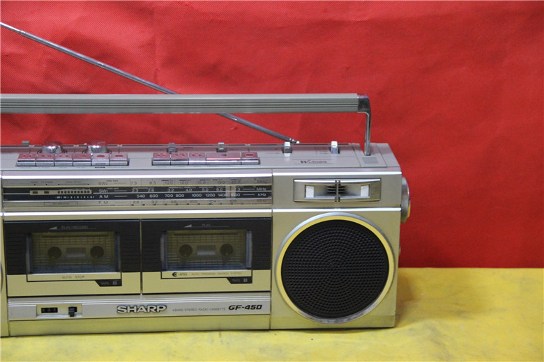 原装日本进口sharp夏普gf450双卡收录机收音机功能收录机