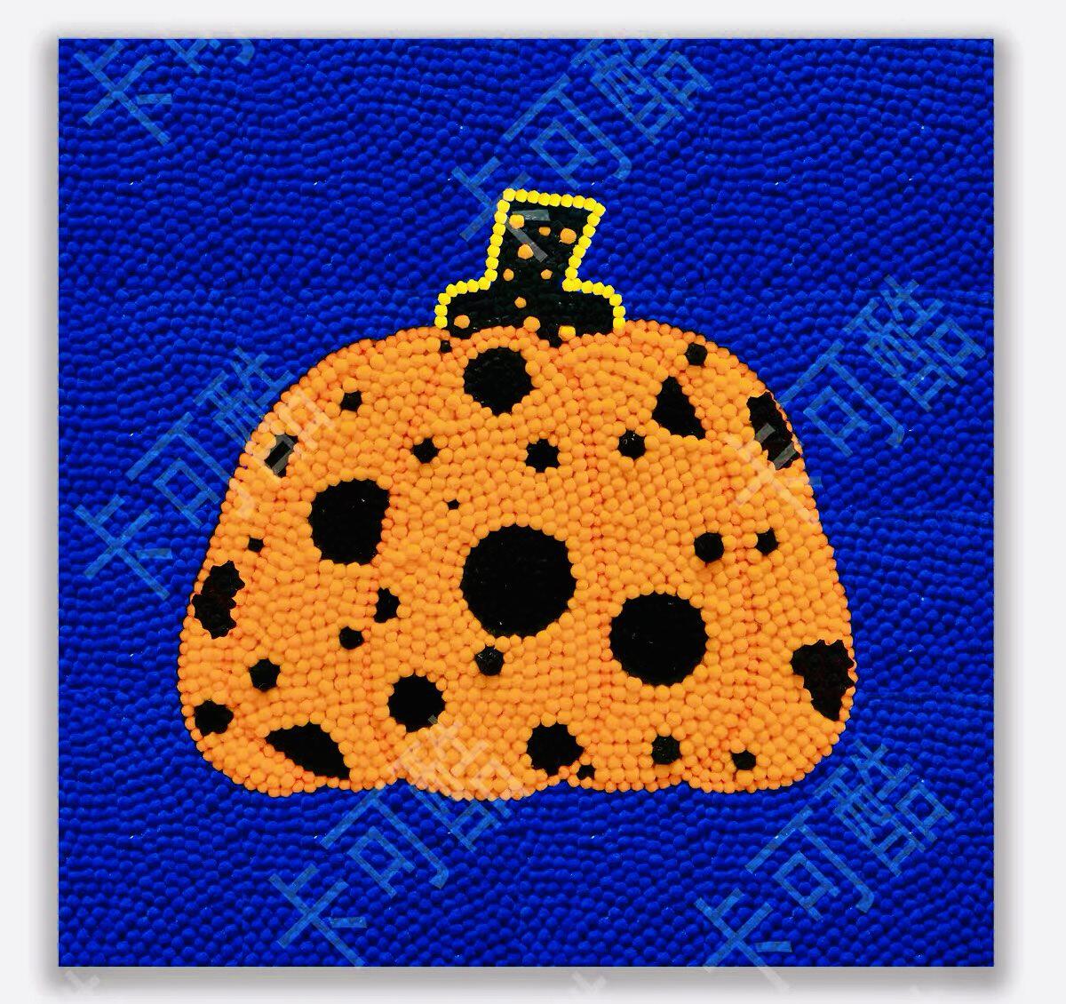 小红diy毛球画绒球画太阳太阳花花南瓜拼图懒人解压diy