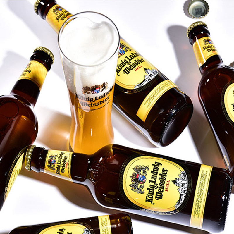 德国路德维希国王精酿小麦啤酒原浆330毫升玻璃玻璃瓶啤酒