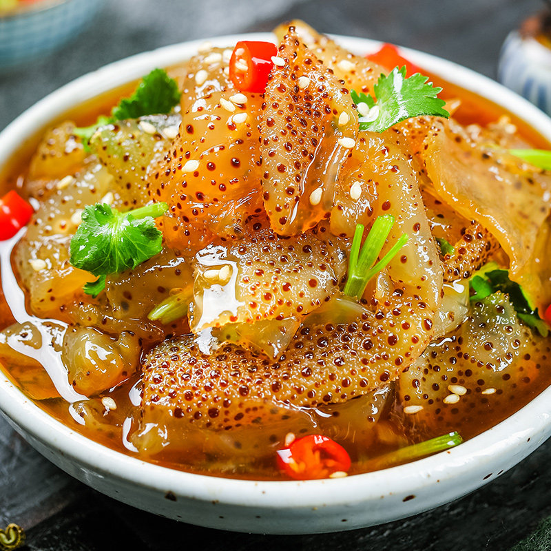 野生虎斑海蜇400g新鲜即食凉拌非桶装海蜇丝爽口脆开胃下饭菜包邮