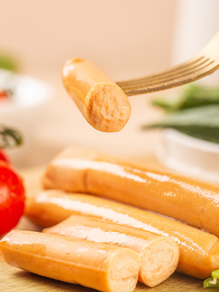 即食健身代餐低脂无淀粉级减脂开袋即食高蛋白食品鸡胸肉香肠300g